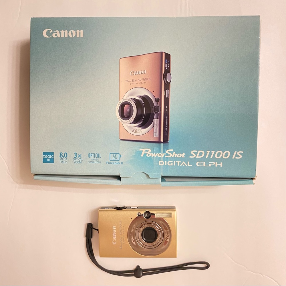 Cannon PowerShot SD1100 IS Digital ELPH, 8 Mega Pixels, 3x Optical Zoom, 2.5 LCD